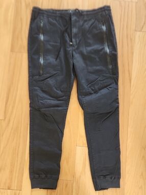 Forever 21 Black Zip Pocket Jogger Pants Large